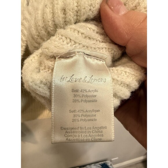 For Love & Lemons Ryan Sweater Size Large Color Crème /ivory/ White - Picture 9 of 10